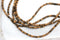 Light Brown Coconut Beads, 4mm, Heishi